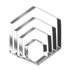 Regular Hexagon Cookie Cutter Set Large Stainless Steel Honeycomb Geometric