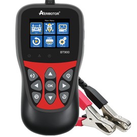 BT900 Car Battery Tester 6V 12V Battery Load Tester, 5-3000CCA Automotive Alternator Analyzer and Charging System Test Tool for Cars Motorcycles Light Trucks Boat & More