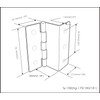 QCAA Heavy Duty 3 Fold Retro Chest Hinge, Half Surface