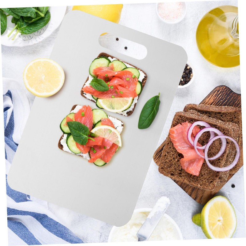 Mobestech Stainless Steel Cutting Board Heavy Duty Chopping Mat for