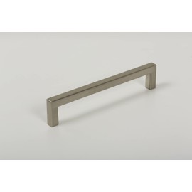 Gedotec The U long bar handle, furniture handle, brushed nickel, length: 328 mm, drilling distance: 320 mm, 1 piece, rail handle for kitchen with accessories, handle furniture, cabinet handles,