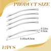 12pcs 3.35Inch Long Bobby Pins, Metal Curved Hair Pin Clips,