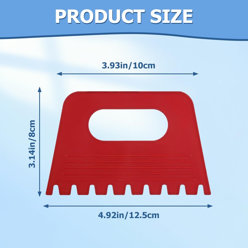 4 Pcs Art Paint Scrapers Kit, Plastic Scraper Tool, Plaster