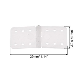 sourcing map 20pcs Nylon Hinges 29x16mm for Remote Control RC Airplanes Parts Model Replacement