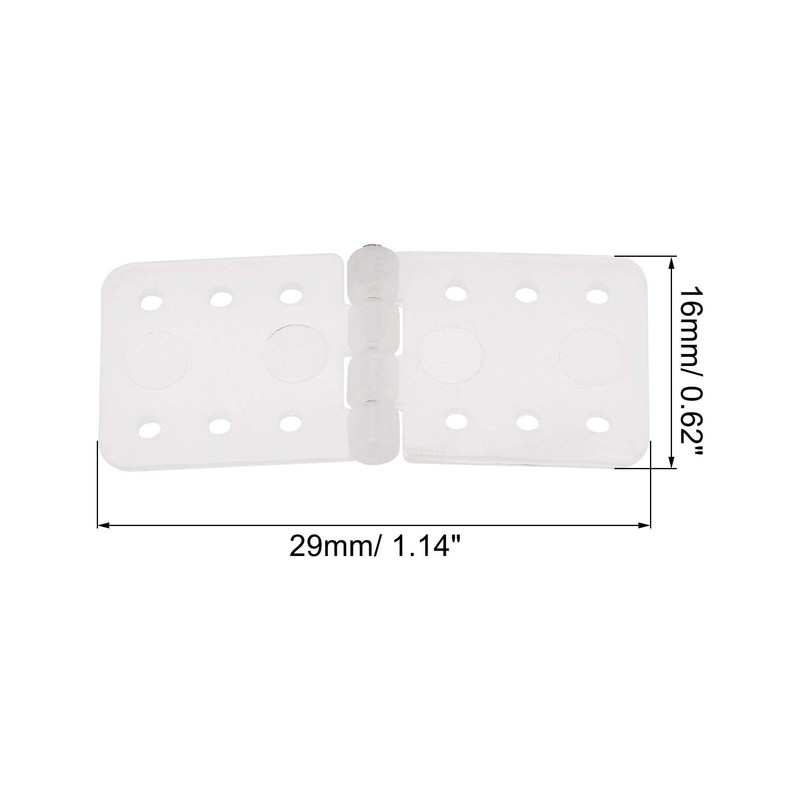 sourcing map 20pcs Nylon Hinges 29x16mm for Remote Control RC