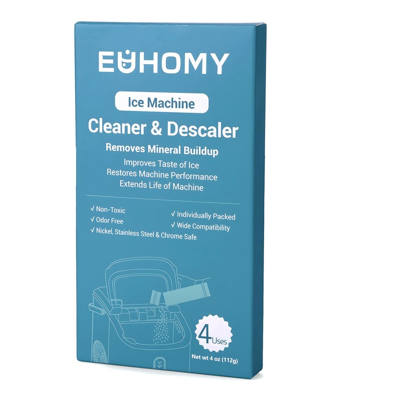 EUHOMY Ice Maker Cleaner & Descaler | 4 Use &