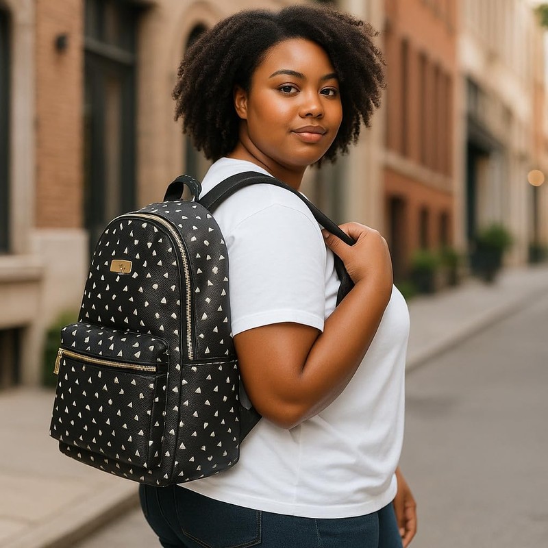 Jessica Simpson Women’s Waterproof Laptop Travel Backpack with Side Water