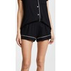 Eberjey womens Gisele Short Pj Pajama Set, Black/Sorbet Pink, Small
