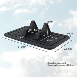 Bamyli Autotelefonhalterung, Autotelefonhalter, Universal Silikon Gel Auto Armaturenbrett Handyhalter für Alle Fahrzeuge Handys
