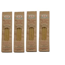 4 Pack of Rustichella dAbruzzo Bucatini, Pasta Abruzzese di Semola di Grano Duro 17.6 oz