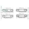 4Pcs Guitar Neck Shim Brass Material Heightening Gasket Set Musical