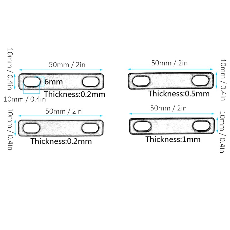 4Pcs Guitar Neck Shim Brass Material Heightening Gasket Set Musical