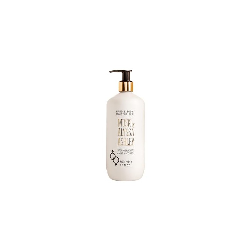 Alyssa Ashley Musk Hand & Body Moisturiser mit Pumpe 500