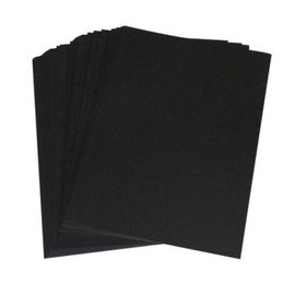 StellaWeds 10 x A4 Black Card Stock - 260gsm