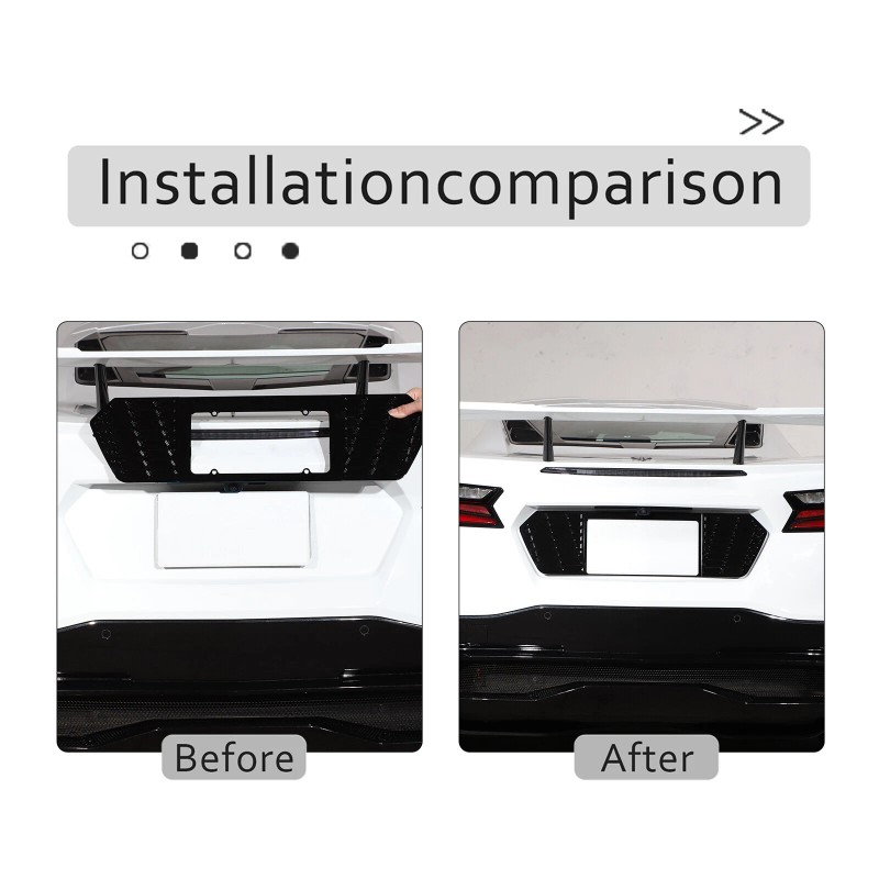 MXtech-23 Aluminum Black Alloy Rear License Plate Frame Trim Fit