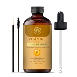 Carno Calm Vitamin E Oil | 100% Natural & Pure | 35000 IU | Premium Grade, Cold-Pressed and Tocopherol For Your Face & Skin | 1.7 fl. Oz