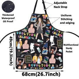 WZMPA Broadway Matilda Kitchen Apron Matilda Theatre Fans Gift Matilda Musical Cooking Apron Broadway Matilda Merchandise, Matilda Revolting Ap