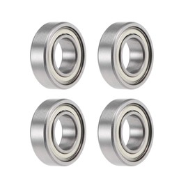 sourcing map MR2010ZZ Deep Groove Ball Bearings 10 x 20 x 6 mm Double Shielded Chrome Steel P0 Pack of 4