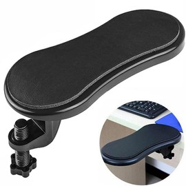 CIMERAC Arm Rest Support for Desk, Computer Armrest Wrist Rest, Adjustable Computer Arm Rest Pad Relieve Stress, Eliminate Pain (Black)