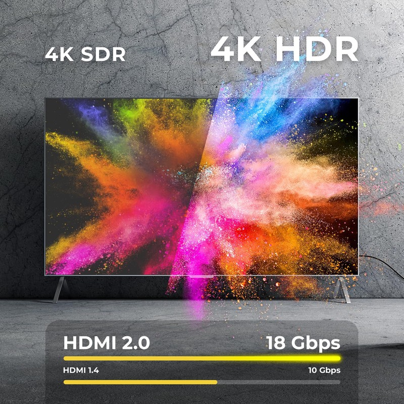 deleyCON HDMI Cable - HDMI 2.0