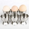 Egg Cup Tray Stainless Steel Soft Boiled Egg Cups Holder