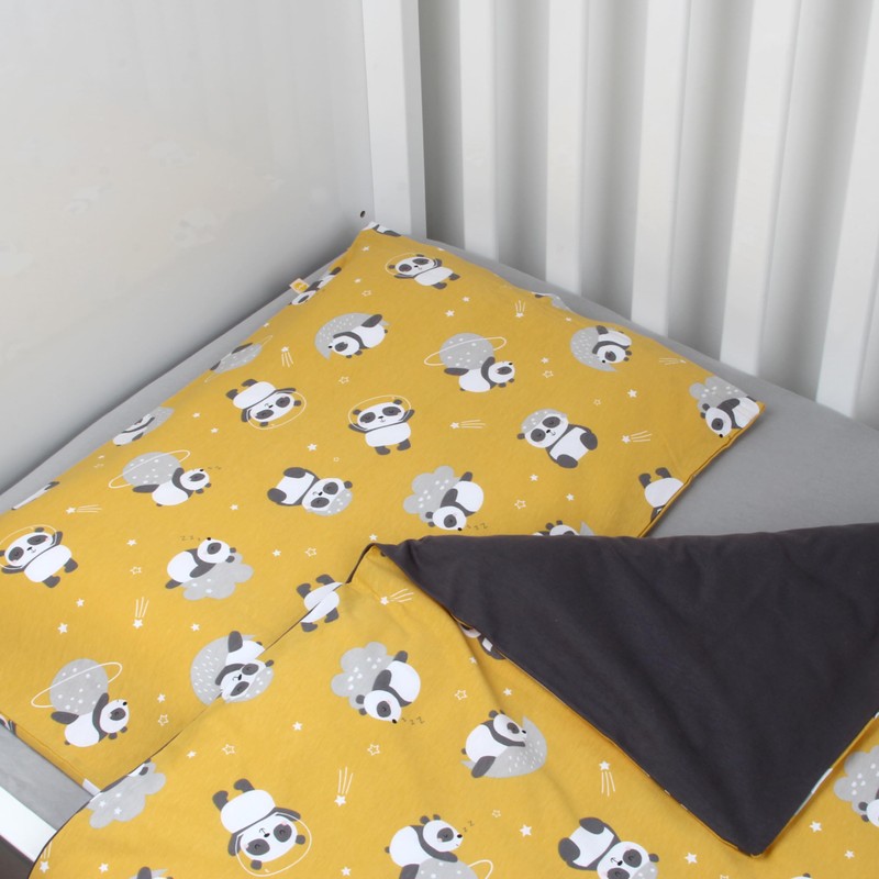 schlummersack Children's Bed Linen Set, 100 x 135 cm, Panda,