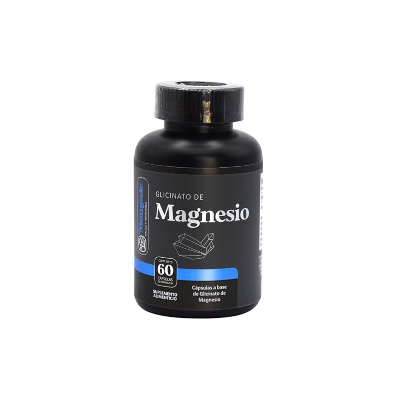 Glicinato De Magnesio 60 Cápsulas De 500 Mg Glycinate Magnesium