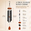 Wind Chimes for Outside, 35 Inch Aluminum Rose Memorial Chime