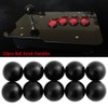 Naroote Plastic Knobs Wheelchair Joystick Knob Ball Handle Black Open