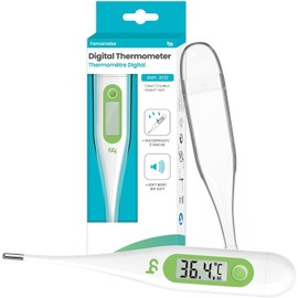 Digital Thermometer, Oral Thermometer for Adults and Infants, C/F Switchable, Rectum Armpit Reading Thermometer for Baby Kids and Adults