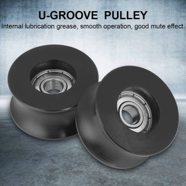 U-Groove Pulley Roller Guide 0840UU U Type Wheel for Hardware Doors Windows Track Drive Mechanical Equipment 8x40x20.7mm 4pcs