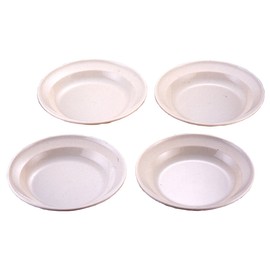 Captain Stag MP-108 San San March Antibacterial Round Curry Plate, 8.7 inches (22 cm), Set of 4