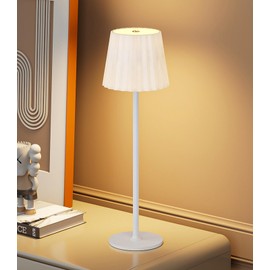 NYBFPCT Desk Lamp, LED Cordless Table Lamp for Bedroom Dimmable 1500mAh Rechargeable Battery Powered Bedside Lamps Night Light for Bedroom/Living Room/Restaurant/Outdoor Parties Touch Control