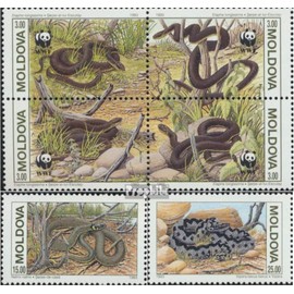 Moldawien 50-53 block of four,54-55 (complete.issue.) unmounted mint/never hinged ** MNH 1993 Snakes (Stamps for collectors) Amphibians/reptiles/dinosaurs