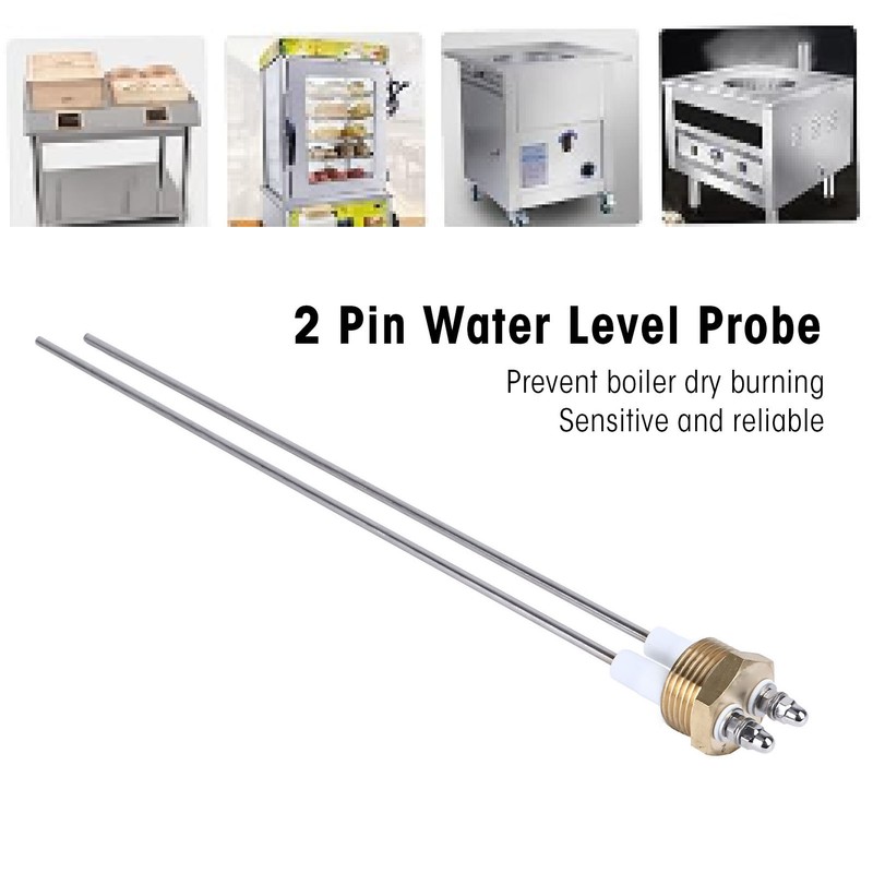 Water Level Electrode Probe 2 Pin PTFE Insulation Brass Stainless