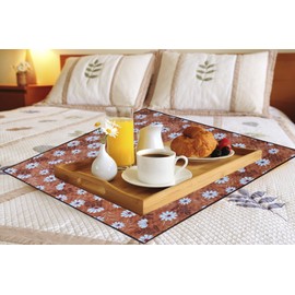 DREAM CARE Square Server Food Mat Waterproof & Oilproof PVC, Size(LXB): 36x36 Inches, Multicolor