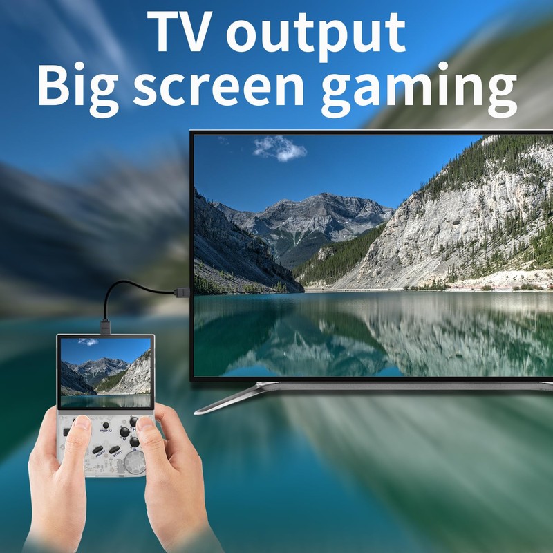 RG35XX Retro Handheld Game Console, 3.5 Inch IPS Screen, 32GB
