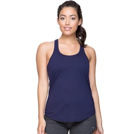 Colosseum Active Women's Mila Relaxed Fit Racerback Tank (Evening Blue, X-Large)