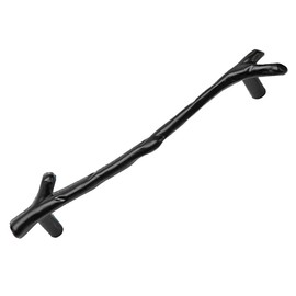 Txinmin Home 2 Pack Black Twig Pulls Branch Zinc Alloy Decorative Cabinet Wardrobe Furniture Door Drawer Knobs Pulls Handles Hardware, (128mm) Hole Centers