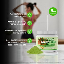 Super Greens | Jugo Verde en Polvo Sin Azúcar con Probióticos y Fibra | 30 Porciones