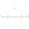 Otylzto 20 Pcs Multi-Purpose Clips for Hangers, White Clothes Hanger