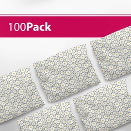 6x9 Poly Mailers – Floral Daisy – Waterproof, Tear-Resistant Shipping Bags with Adhesive Seal – 100 Pack – Package Mint