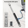 VEHHE USB Lighter, Candle Electric Lighter with Safety Lock Rechargeable