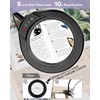 5 Inch Large Magnifying Glass with Light and Stand, 10X