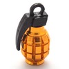 4x Valve Caps Hand Grenade Grenade Colour: Gold Golden Valve