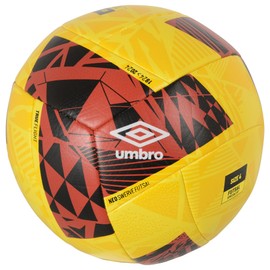 Umbro Futsal Swerve Ball, Size 4, Yellow/Red/Black