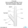 Drain Line Adapter (DLA) With 1/2-inch Quick Connect Fitting for