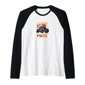 Hot Wheels Monster Trucks - Bringing The Heat Raglan Baseball Tee
