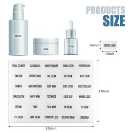 900 PCS Waterproof Labels for Storage Bins Containers, for Organizing Bathroom and Jars Sticks Glass Plastic, Lotion Cream Body Wash Shampoo, and Travel-Size Bottles (30)