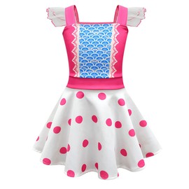 Roctocesy - Vestidos de princesa para niñas pequeñas, disfraz de la pastora, ropa para fiesta de lujo, ropa de cumpleaños
